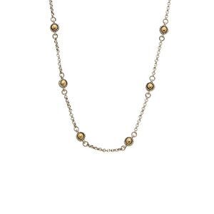 Konstantino Aspasia Silver & 18K Station Necklace